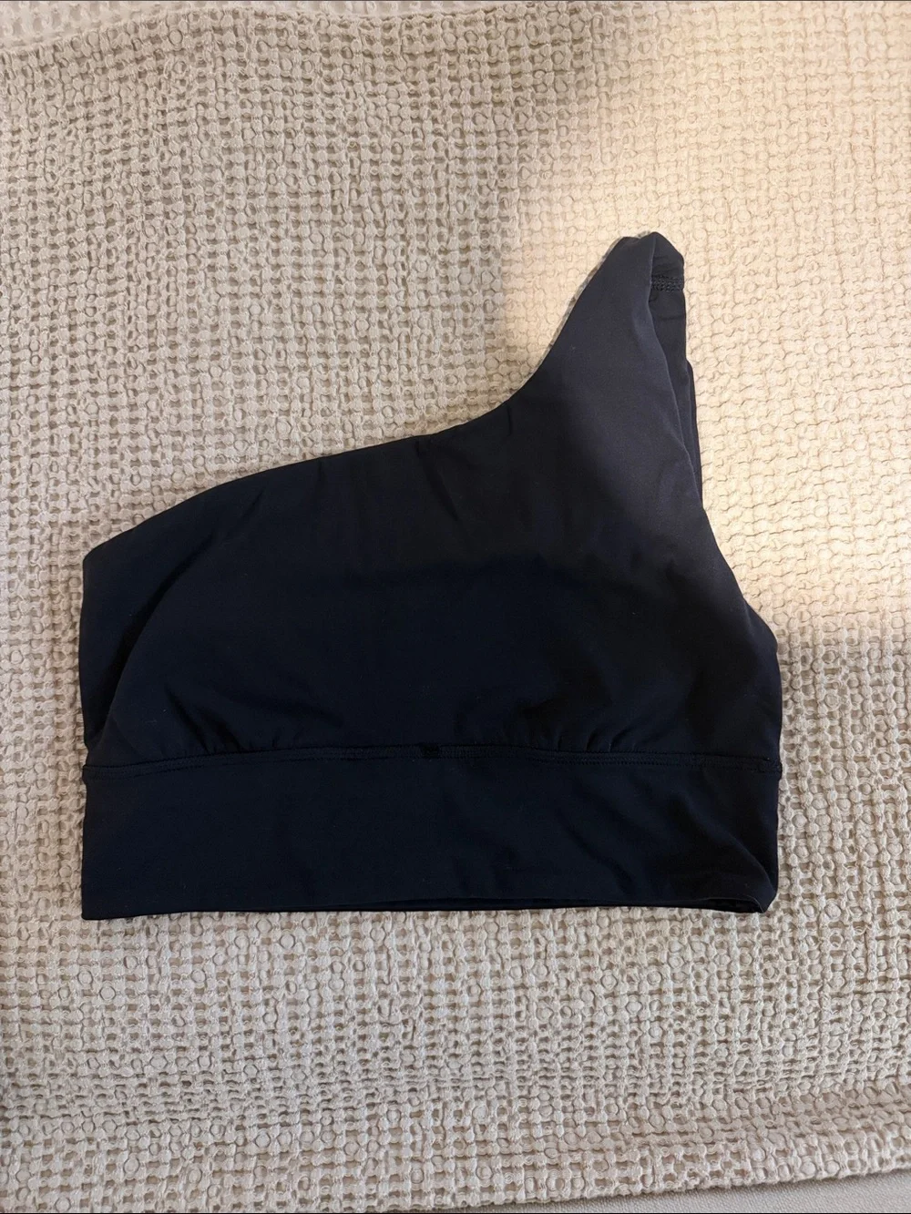 lululemon athletica One- shoulder sport bra Teal Green